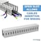 Kable Kontrol PVC Open Slot Wire Duct, 2" W x 4" H x 6.5' L, Gray, 1 PC PFOS2X4S - alternate 5